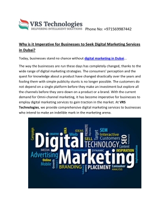Digital Marketing Agency Dubai - Digital Marketing Services in Dubai