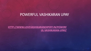 Powerful Vashikaran Upay