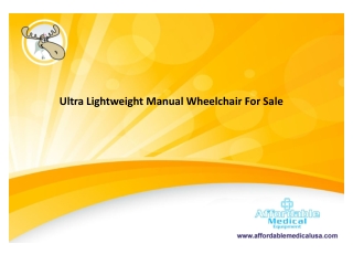 Ultra Lightweight Manual Wheelchair For Sale