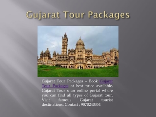 Gujarat Tour Packages