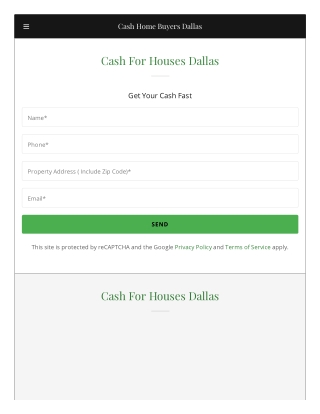 Cash For Houses Dallas