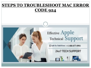 How To Fix Mac Error Code 924? Call 1-888-877-0901 Toll-Free