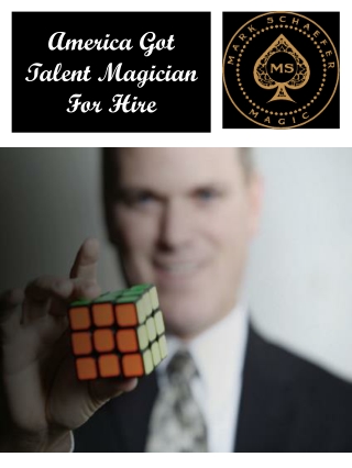 America Got Talent Magician For Hire