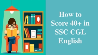How to score 40 in SSC CGL English