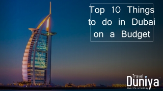 Top 10 things to do in Dubai on a budget