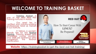 Industrial based 6 months redhat linux training in Noida sector 62| Training Basket