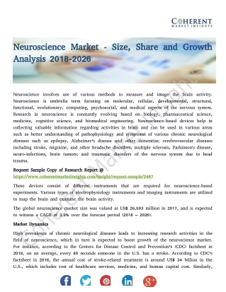 Neuroscience Market - Size, Share and Growth Analysis 2018-2026