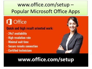 office.com/setup | Activate Popular Microsoft Office Apps, Install MS Office