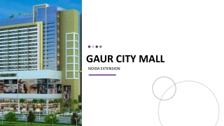 Guaranteed No Stress with Gaur City Mall At Noida Extension @ 9560090091