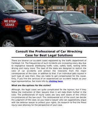 Hire the Services of Excellent Legal Lawyers for Car Accident Case