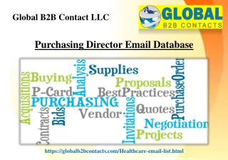 Purchasing Director Email Database