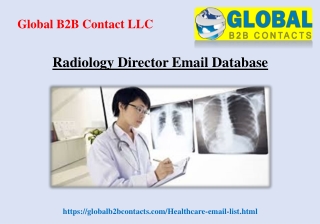 Radiology Director Email Database