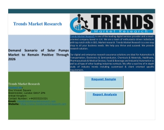 Demand Scenario of Solar Pumps Market to Remain Positive Through 2026