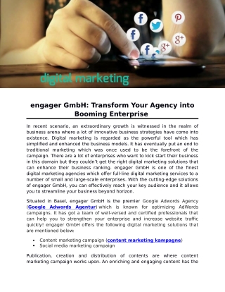 engager GmbH: Transform Your Agency into Booming Enterprise