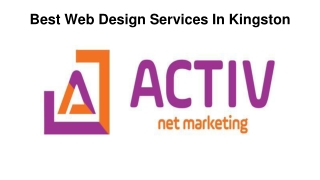 Best Web Design Services In Kingston