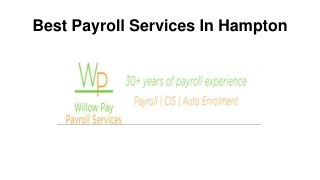 Best Payroll Services In Hampton