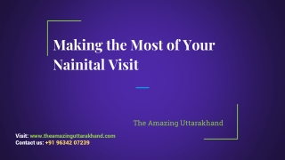 Take advantage of your nainital visit in 2019