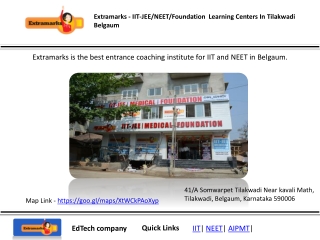 IIT-JEE/NEET/Foundation Learning Centers In Tilakwadi Belgaum