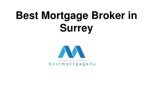 Best Mortgage Broker In Surrey