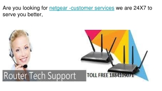 NETGEAR CUSTOMER SERVICES