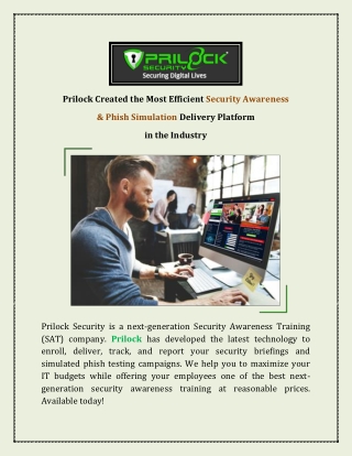 Best IT Security Awareness Training- Prilock