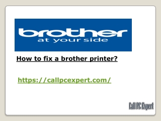 How to fix a brother printer?