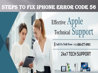 How To Fix iPhone Error Code 56? Call Toll-Free 1-888-877-0901