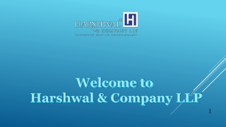 Accounting Consultancy Services – Harshwal & Company LLP