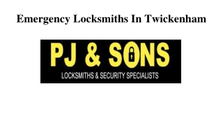 Emergency Locksmiths In Twickenham