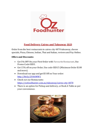 food delivery cairns | Takeaway Delivery cairns