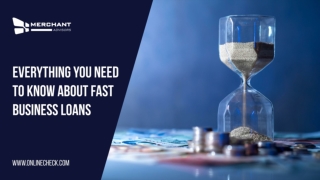 Everything You Need to Know About Fast Business Loans