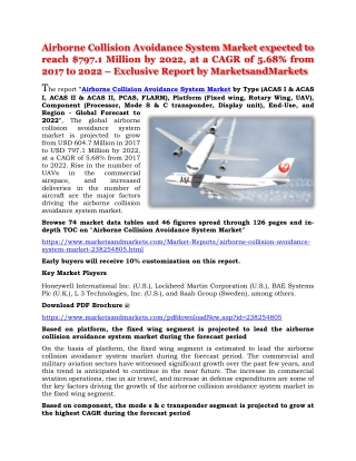 Airborne Collision Avoidance System Market