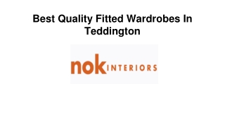 Best Quality Fitted Wardrobes In Teddington
