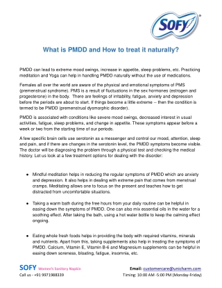 What is PMDD and How to treat it naturally?