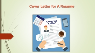 Cover letter for a resume