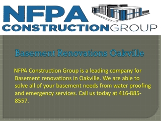 Basement Renovations Oakville