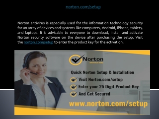 norton.com/setup | Start the Installation process of Norton setup or Enter Key