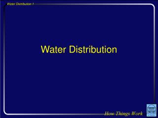 Water Distribution