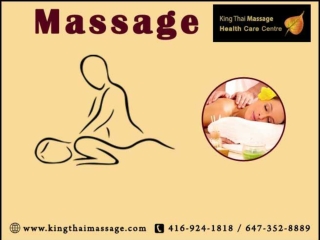 Best Massage service provides by King Thai Massage Health Care Centre