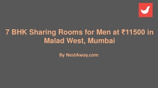 Sharing Rooms for Men at ₹11500 in Malad West, Mumbai