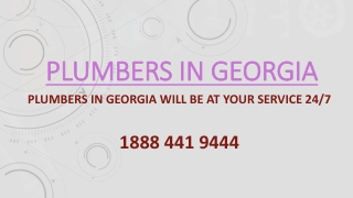 Plumbers in Georgia will be at your Service 24/7
