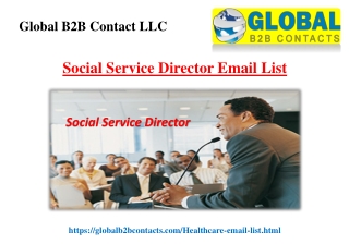 Social Service Director Email List