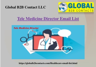 Tele Medicine Director Email List