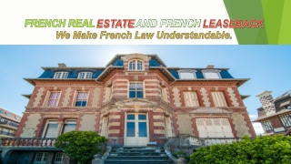 French Real Estate and French Leaseback