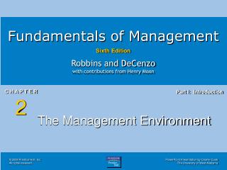 The Management Environment