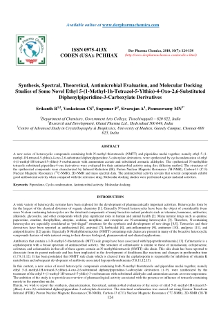 Synthesis, Spectral, Theoretical, Antimicrobial Evaluation, and Molecular Docking Studies of Some Novel Ethyl 5-(1-Methy