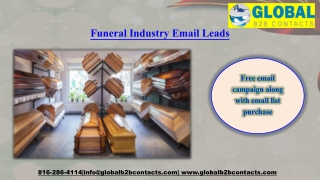 Funeral Industry Email Leads