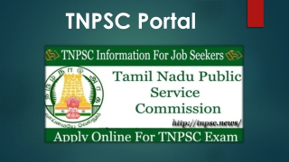 TNPSC Portal Login to Tamil Nadu PSC Exams, Recruitments, Admit Card