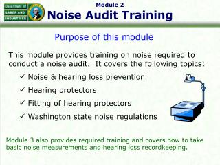 Module 2 Noise Audit Training