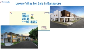 Luxury Villas for Sale in Bangalore